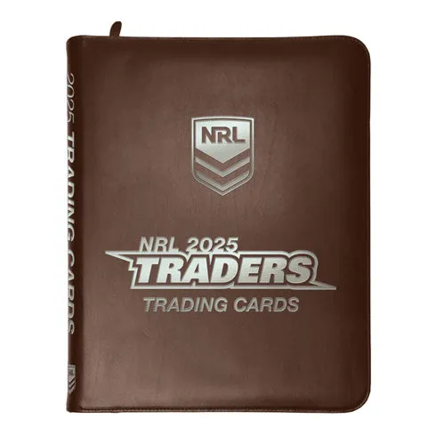 2025 NRL Traders Rugby Trading Cards Official Album Binder 30 Pages 9 PKT