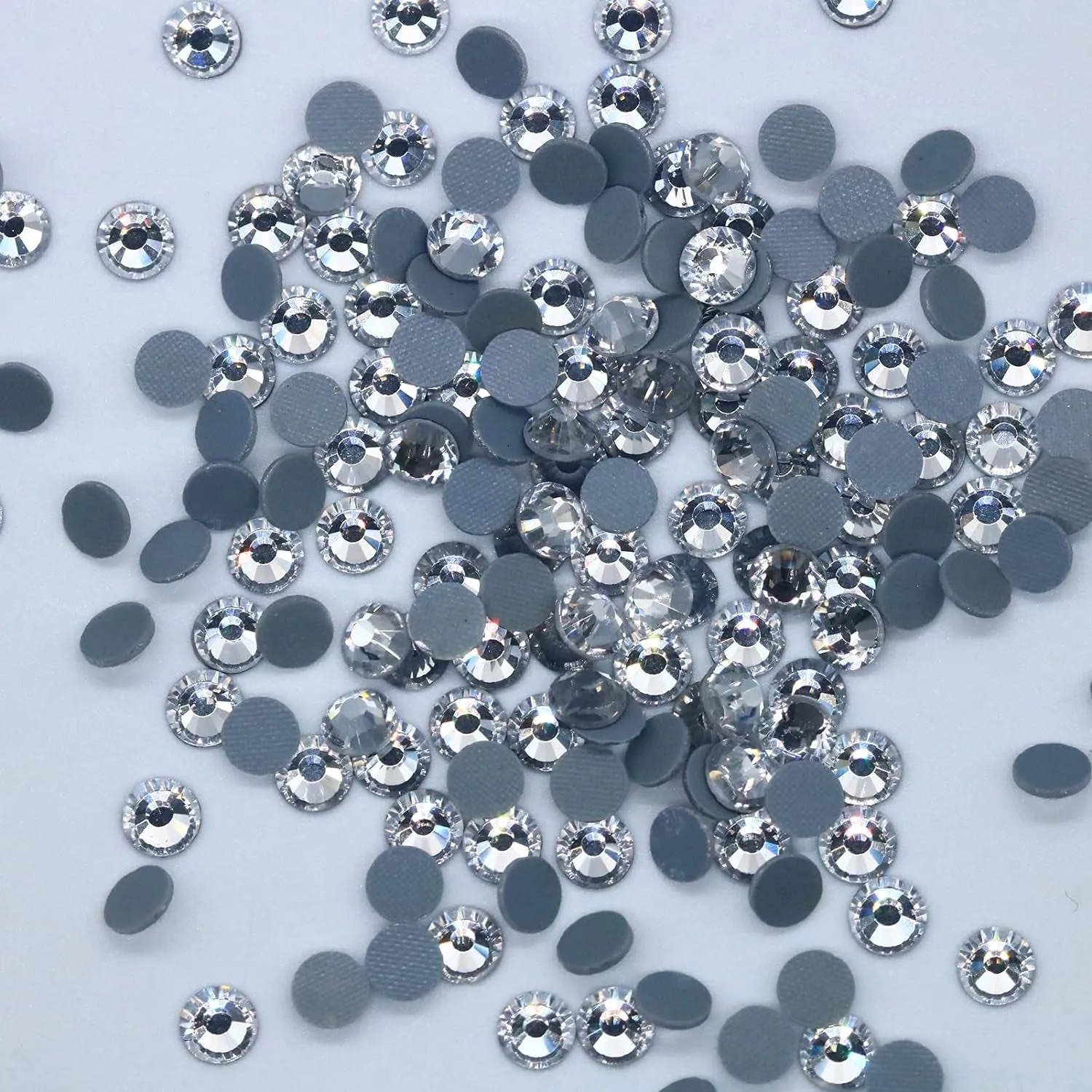 288PCS SS30 6MM Hotfix Rhinestones, Flatback Hotfix Crystals for Crafts Clothes Shoes, round Glass Gemstones (Crystal Clear)