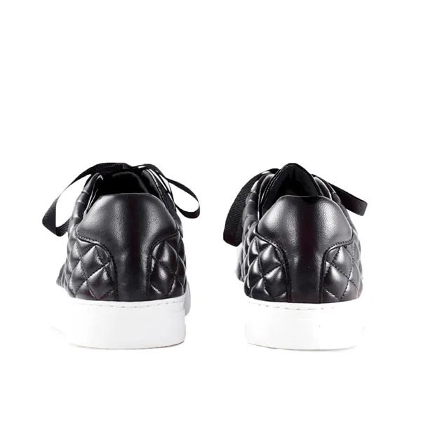 4848 Black | Quilted leather sneaker