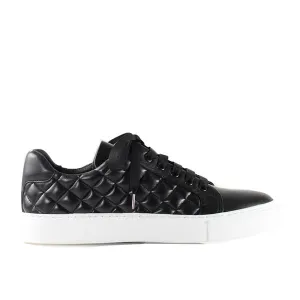 4848 Black | Quilted leather sneaker