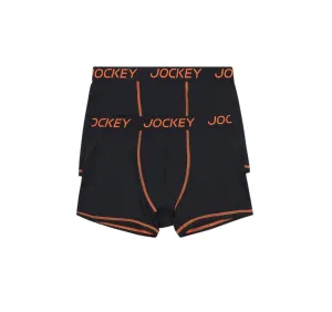 6 x Mens Jockey Performance Active Micro Trunks Black Underwear