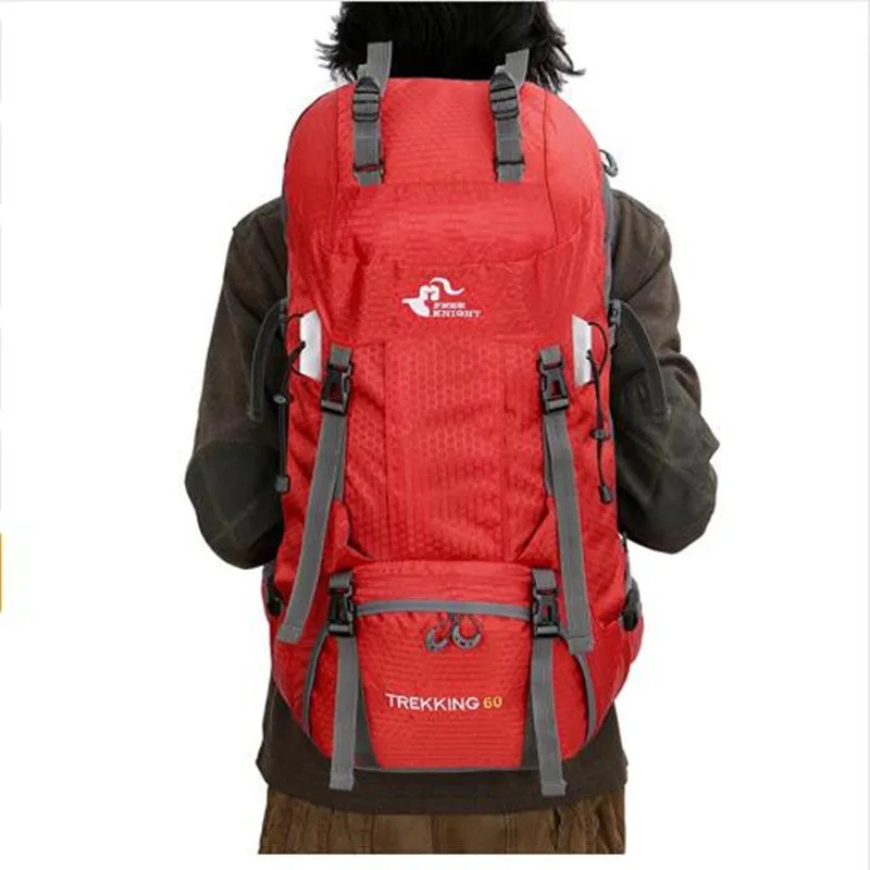 60L Hiking Backpack Waterproof Travel Hiking Camping with Rain Cover