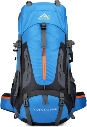 70L Large Camping Hiking Backpack, Lightweight Nylon Trekking Rucksack