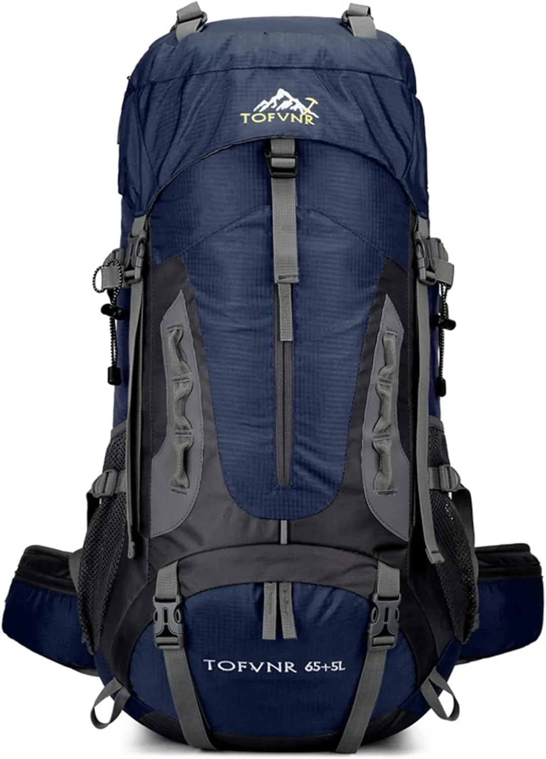 70L Large Camping Hiking Backpack, Lightweight Nylon Trekking Rucksack