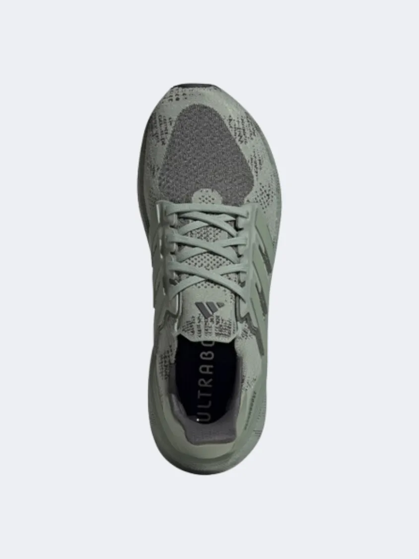 Adidas Ultraboost 5 Men Running Shoes Silver Green/Carbon
