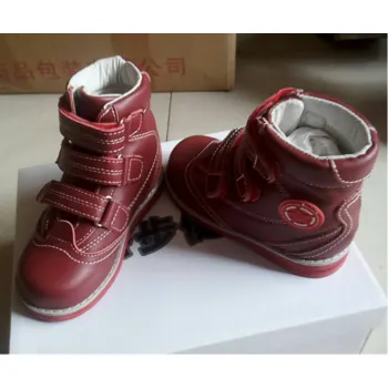 AFO Velcro Childrens Supportive Footwear. Red