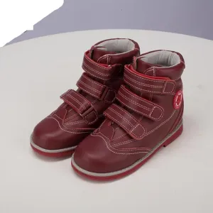 AFO Velcro Childrens Supportive Footwear. Red