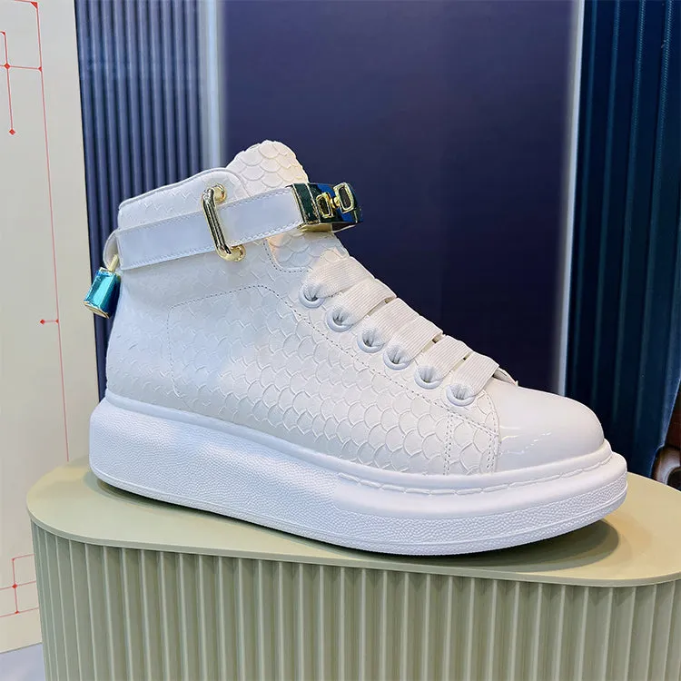 ALISANDRO MOQUEN OUTDOOR EUROPEAN DESIGN HIGH TOP CHUNKY SNEAKER