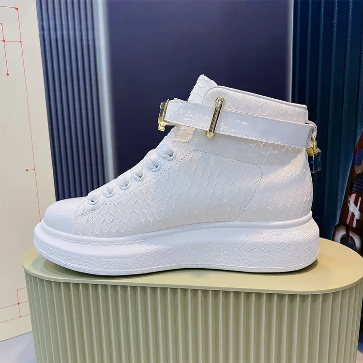 ALISANDRO MOQUEN OUTDOOR EUROPEAN DESIGN HIGH TOP CHUNKY SNEAKER