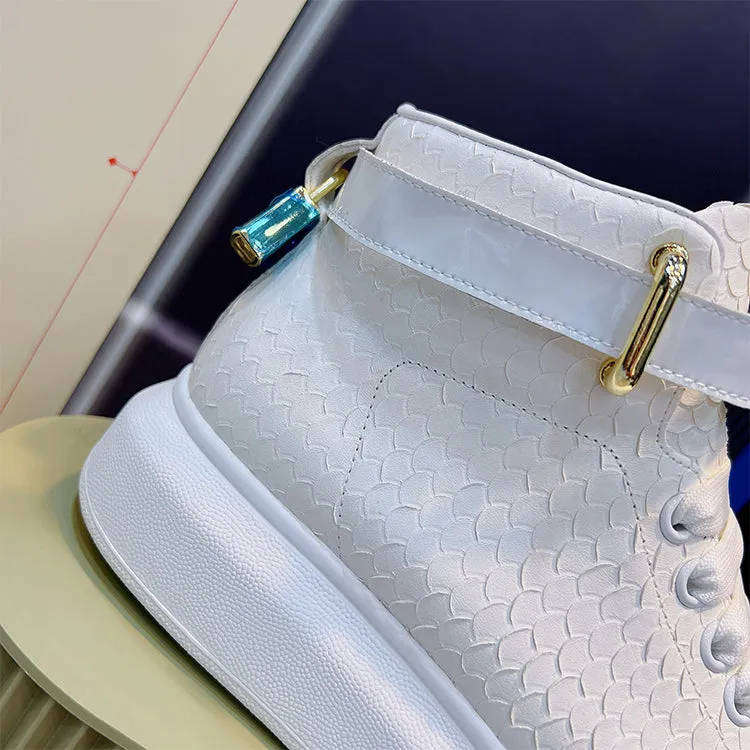 ALISANDRO MOQUEN OUTDOOR EUROPEAN DESIGN HIGH TOP CHUNKY SNEAKER