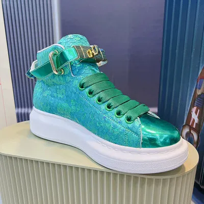 ALISANDRO MOQUEN OUTDOOR EUROPEAN DESIGN HIGH TOP CHUNKY SNEAKER