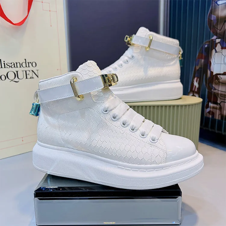 ALISANDRO MOQUEN OUTDOOR EUROPEAN DESIGN HIGH TOP CHUNKY SNEAKER