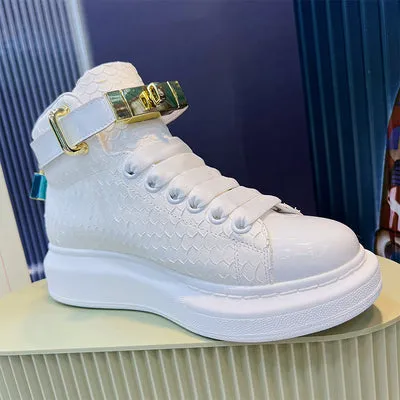 ALISANDRO MOQUEN OUTDOOR EUROPEAN DESIGN HIGH TOP CHUNKY SNEAKER