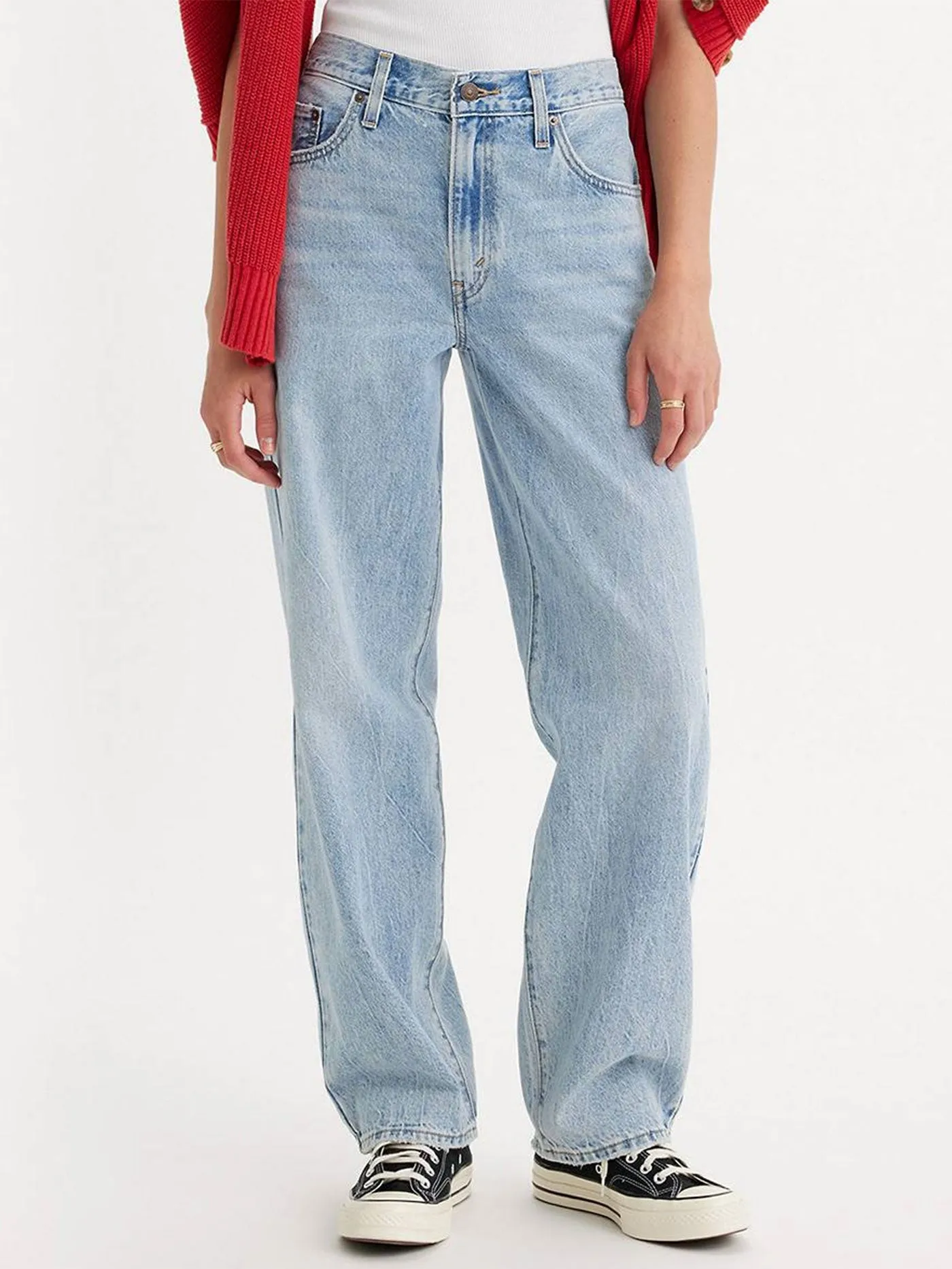 Baggy Dad Fan Flare Jean