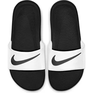 Boys Nike Kawa White & Black Slide
