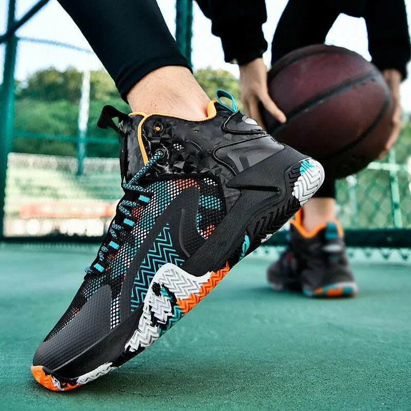 Breathable High-Top Mesh Training Sneakers