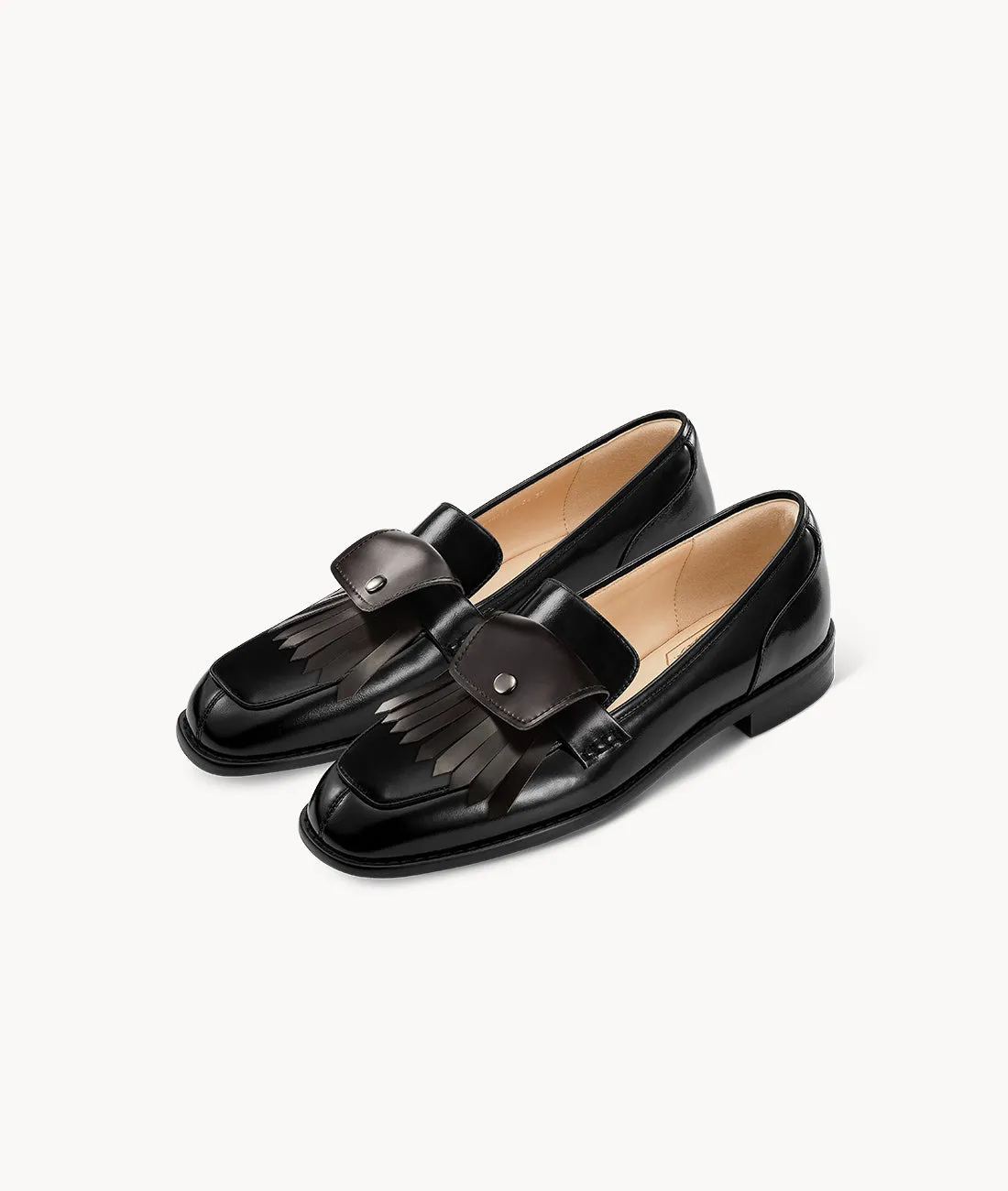 Brown Concealed Tassel Buckle