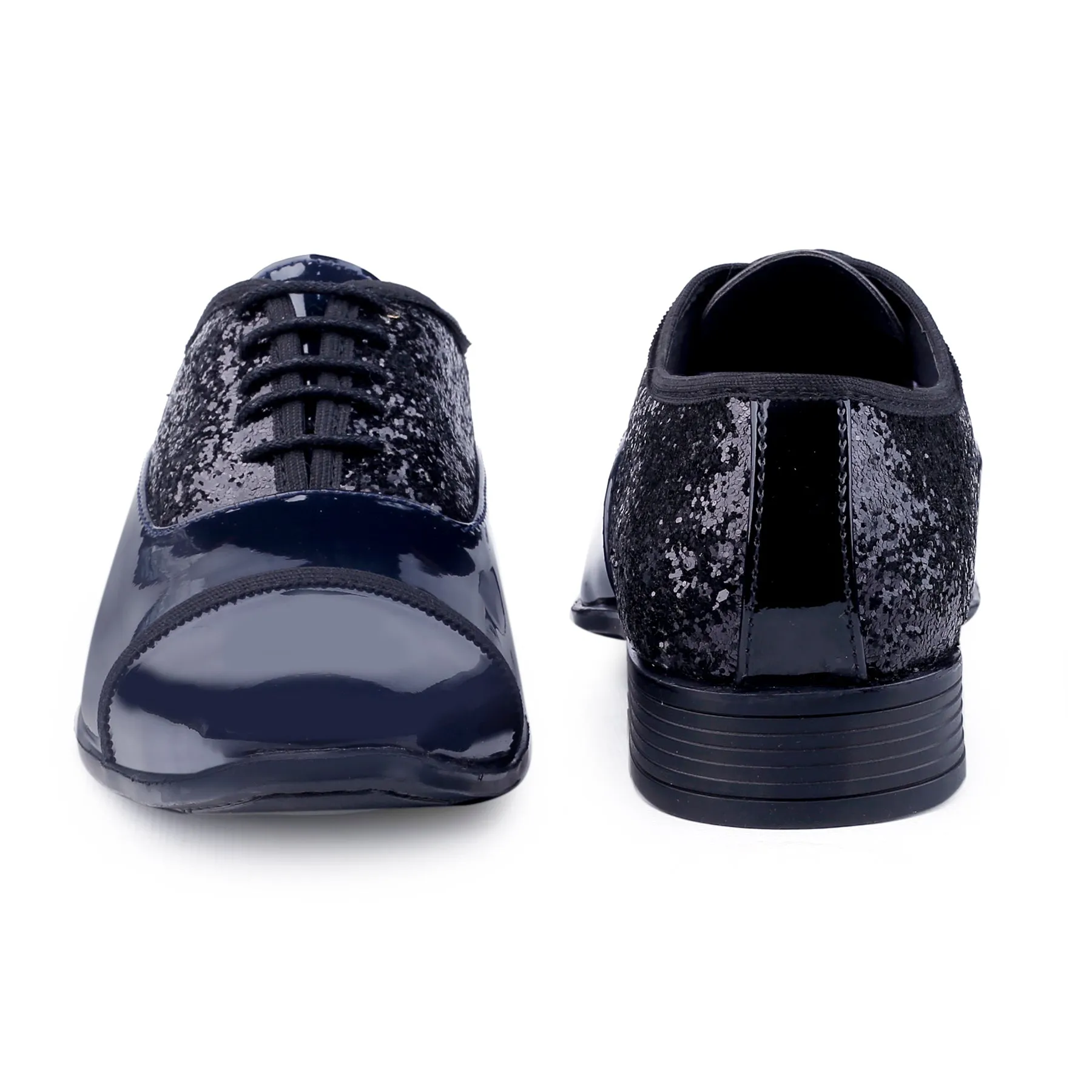 Bxxy's Faux Leather Partywear Lace-up Formal Shoes for Men
