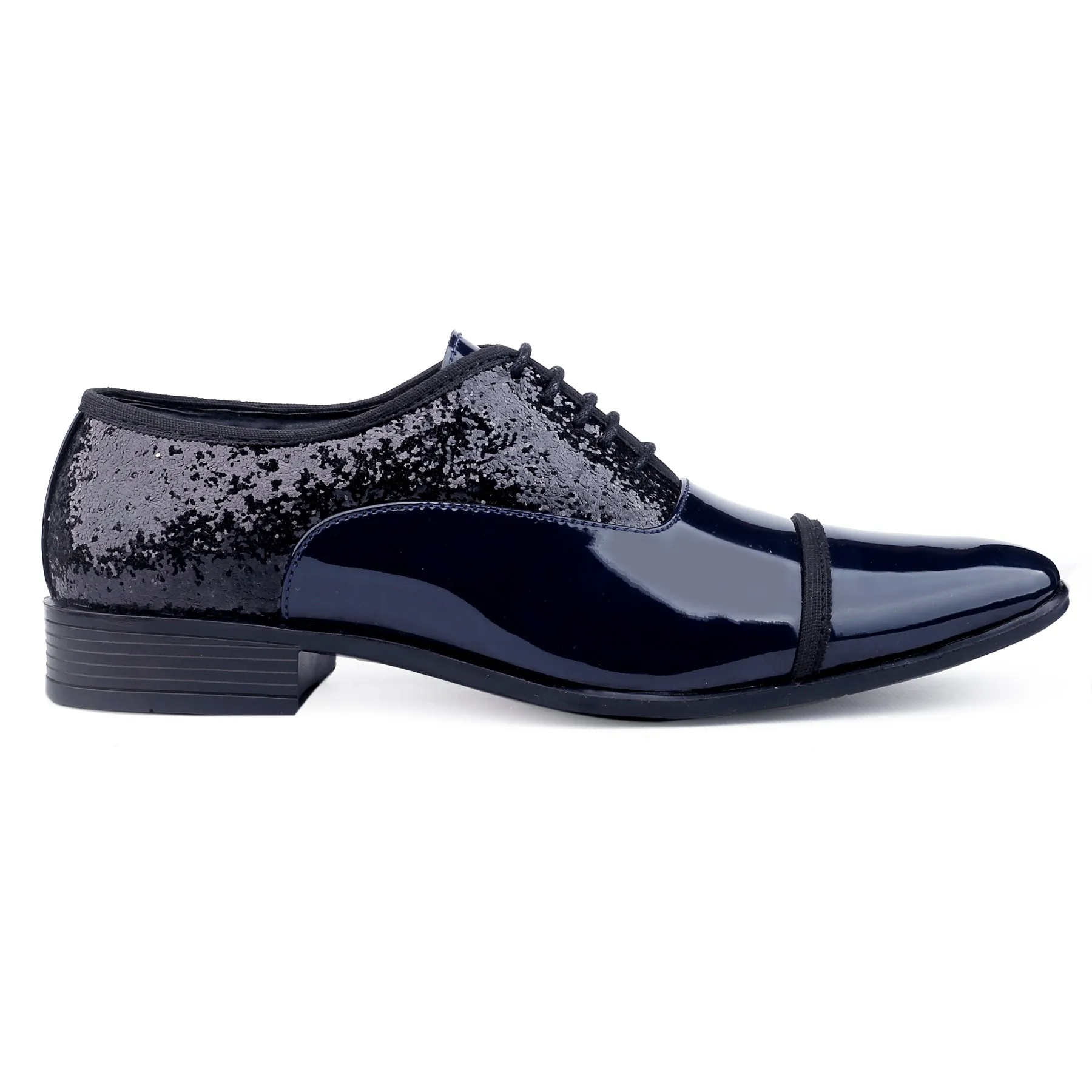 Bxxy's Faux Leather Partywear Lace-up Formal Shoes for Men