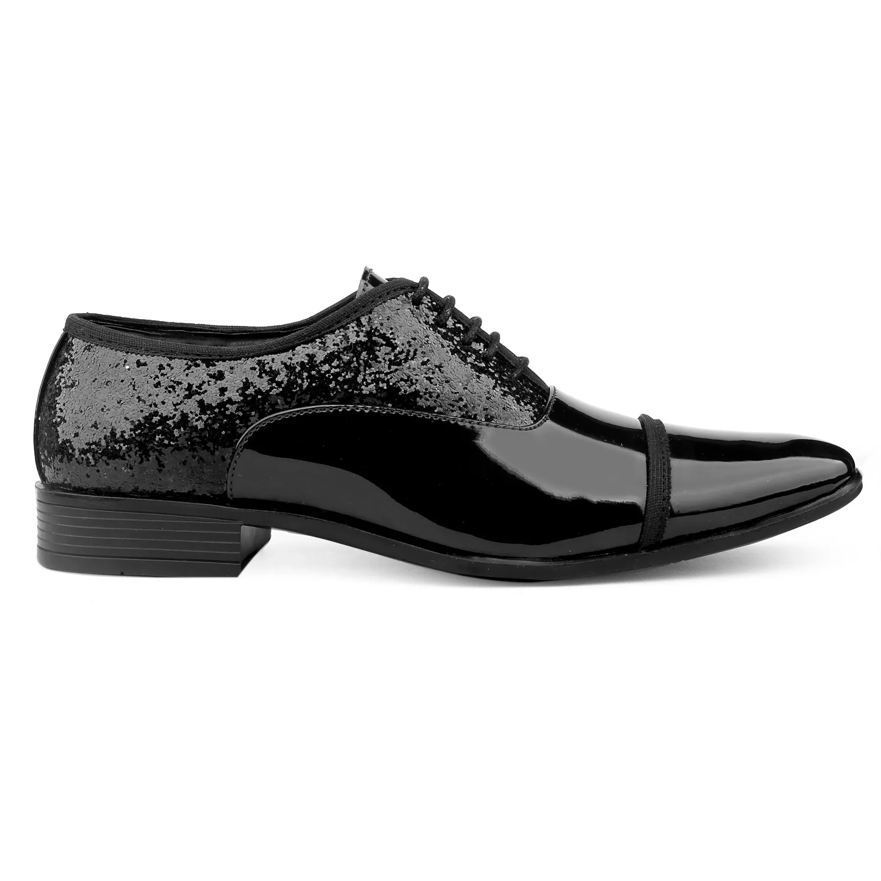 Bxxy's Faux Leather Partywear Lace-up Formal Shoes for Men