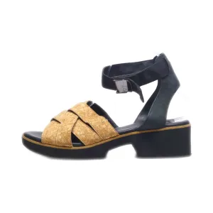 Clarks Platform Shoes Leather Brown Colour For Women
