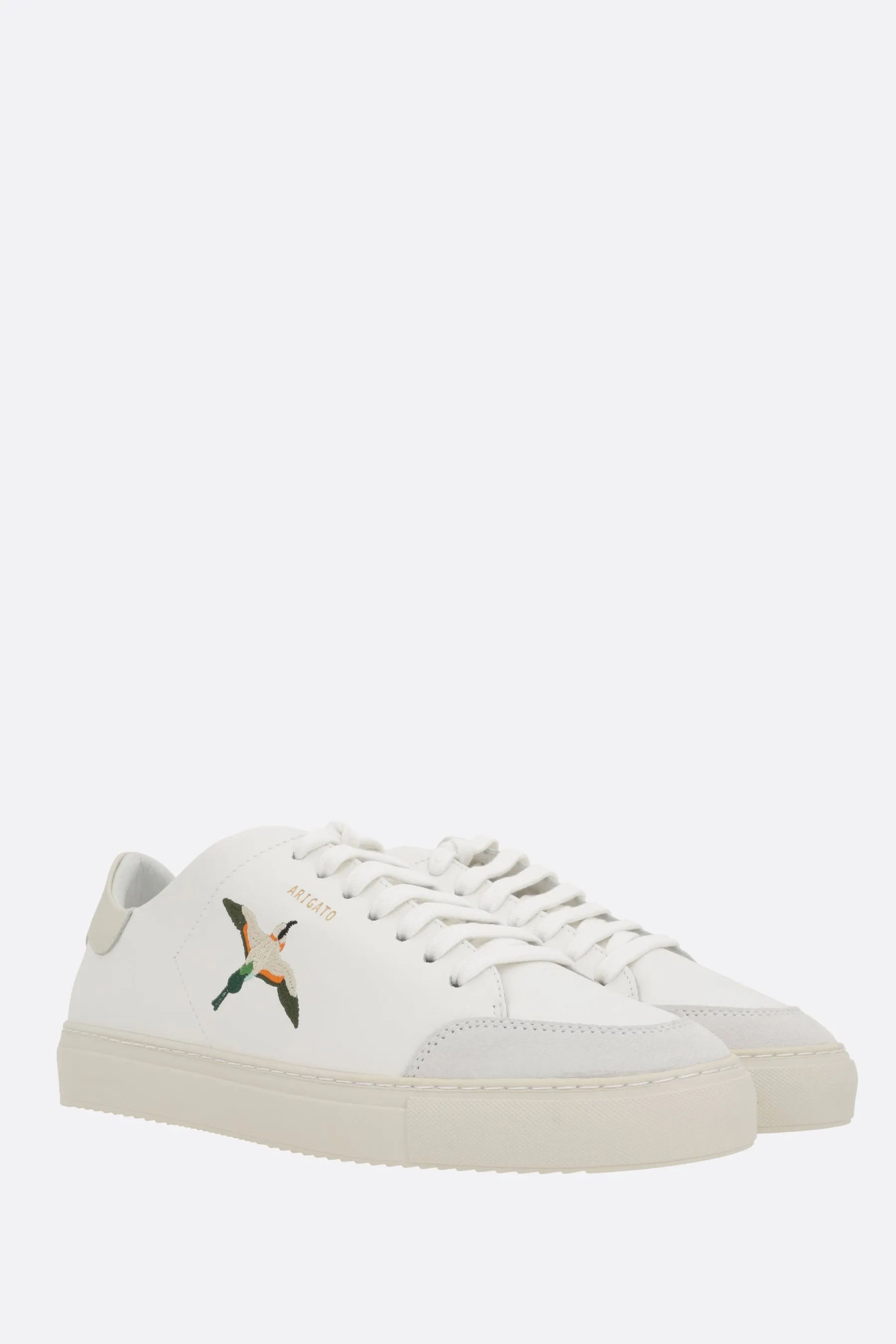 Clean 90 Triple B Bird Smooth Leather Sneakers