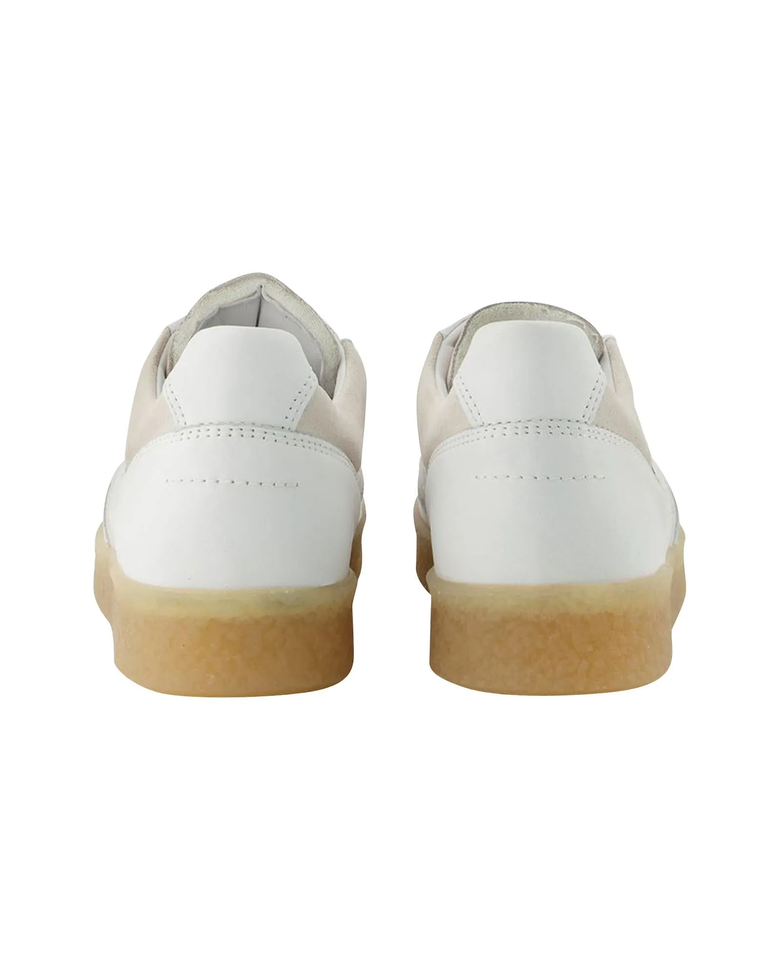 Contrasting Patch Sneakers in Smooth Calfskin