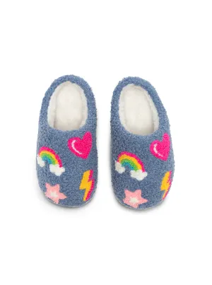 Denim Patch Kids Slippers