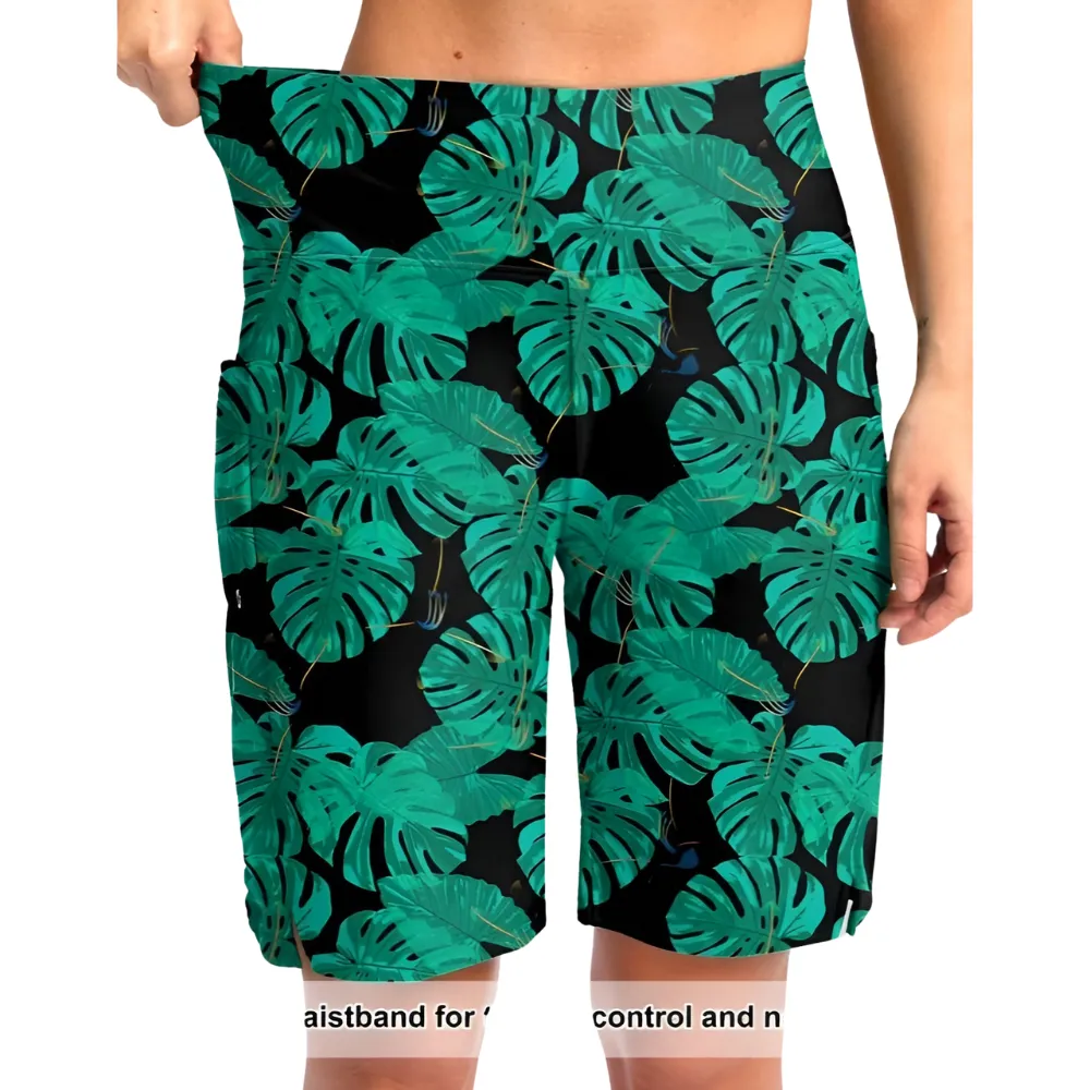 Floral Print Shorts Pockets – Quick Dry and Comfortable