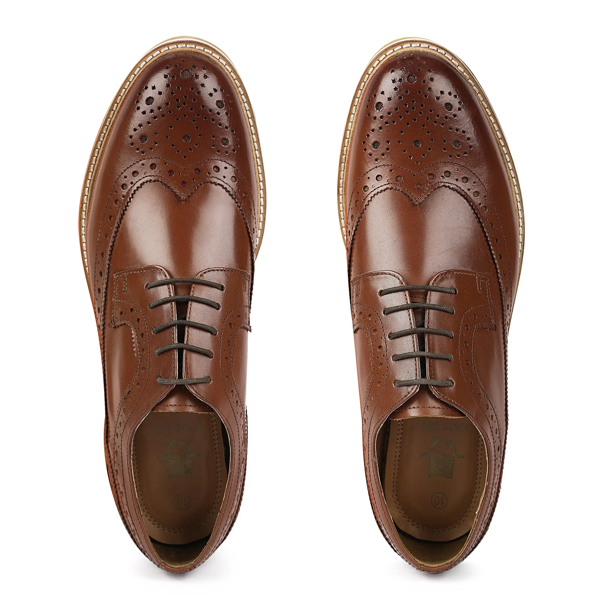 Genuine Leather Tan Sneaker Shoes