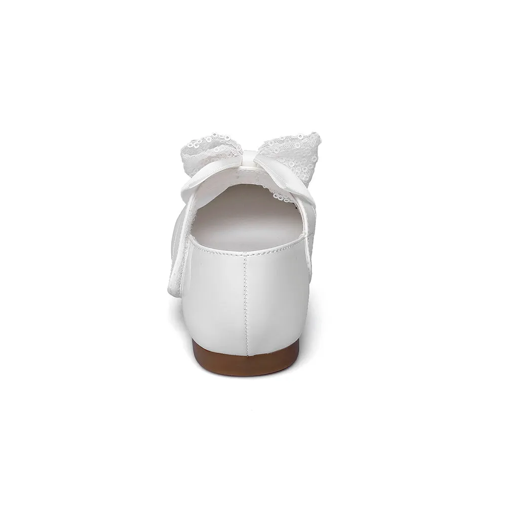 Girls PU Fashion Dress Flat Walking shoes