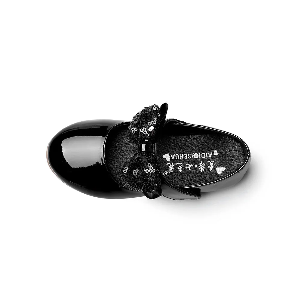 Girls PU Fashion Dress Flat Walking shoes