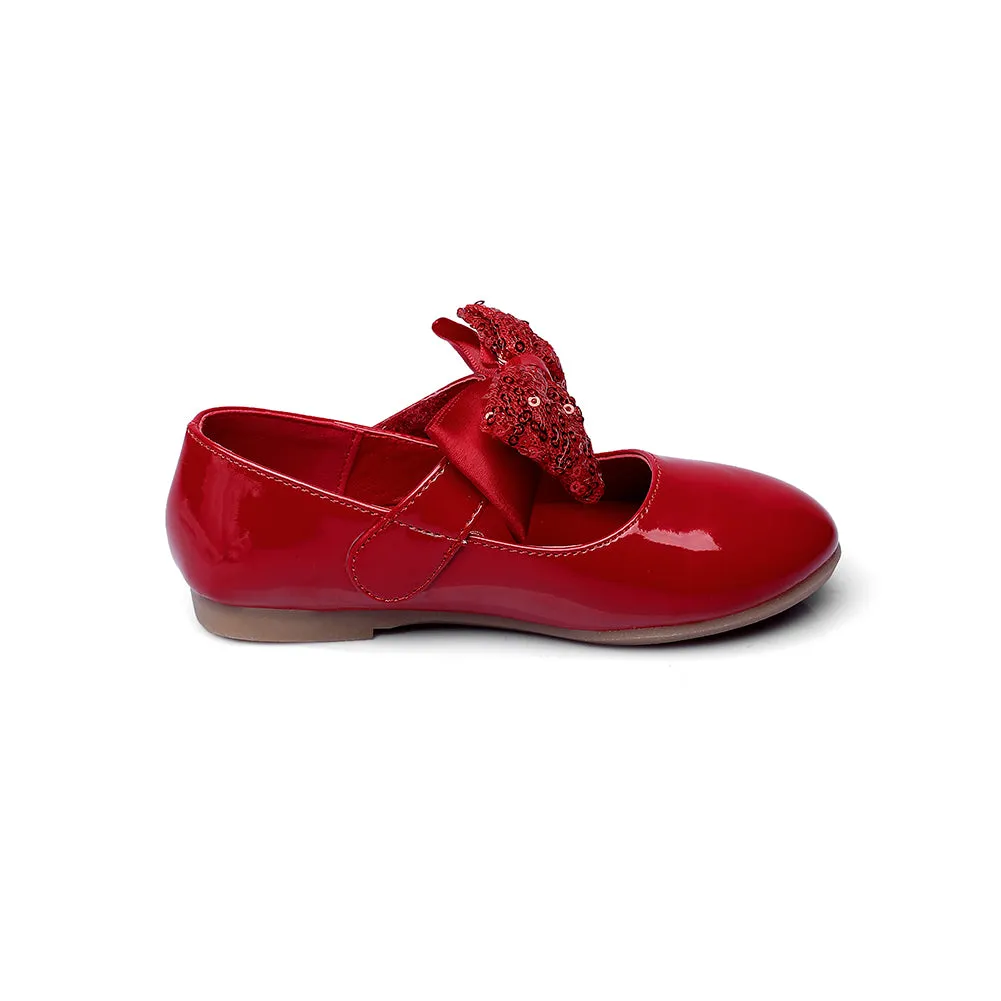 Girls PU Fashion Dress Flat Walking shoes