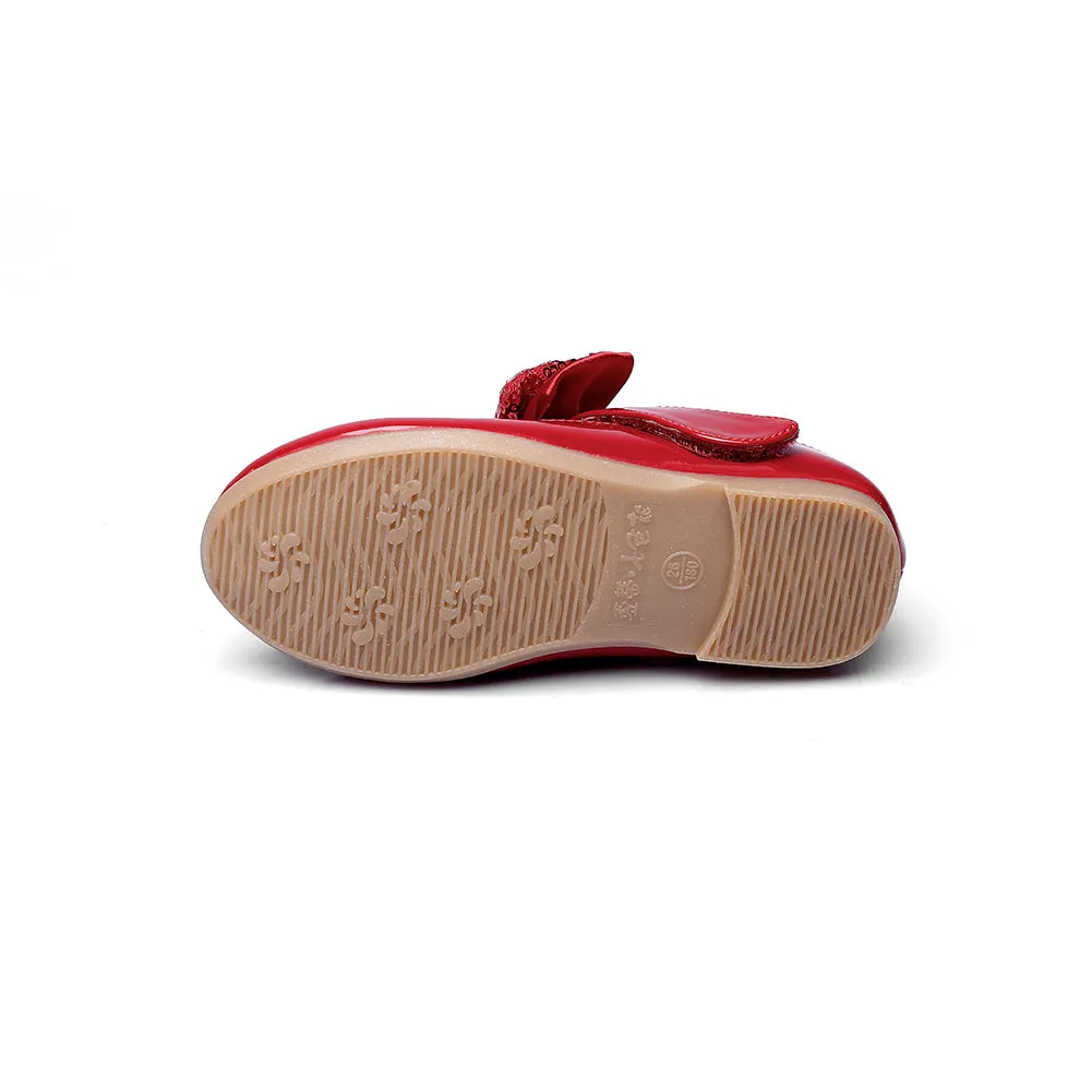Girls PU Fashion Dress Flat Walking shoes