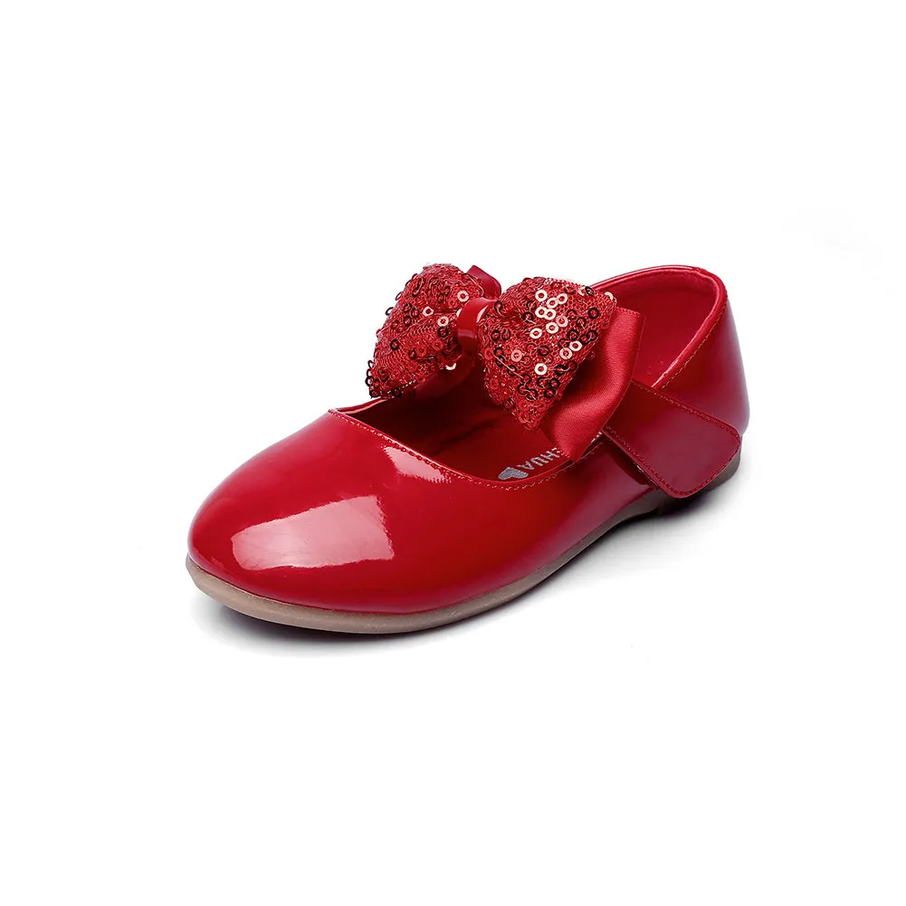 Girls PU Fashion Dress Flat Walking shoes