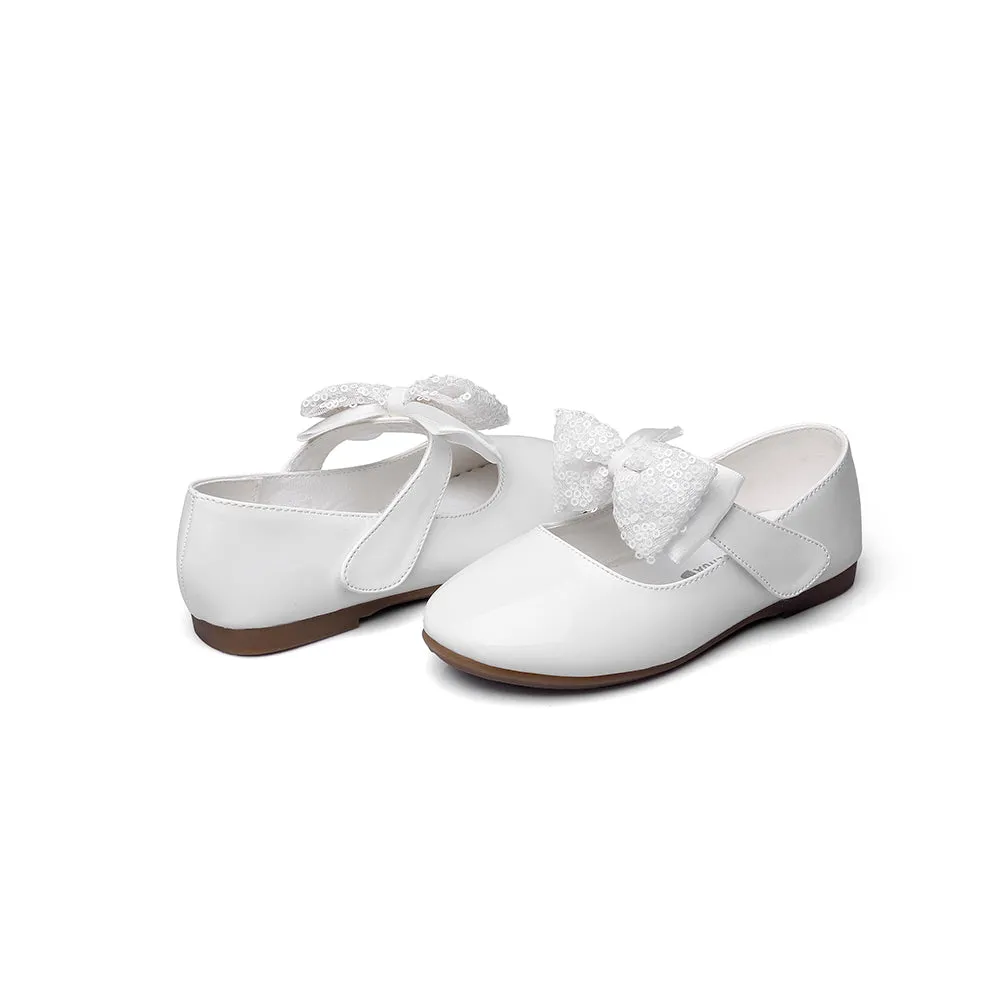 Girls PU Fashion Dress Flat Walking shoes