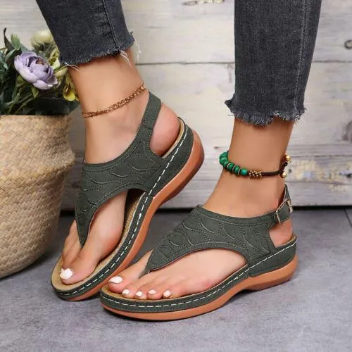 GoBunions™-Low-Wedge Orthopedic Sandals