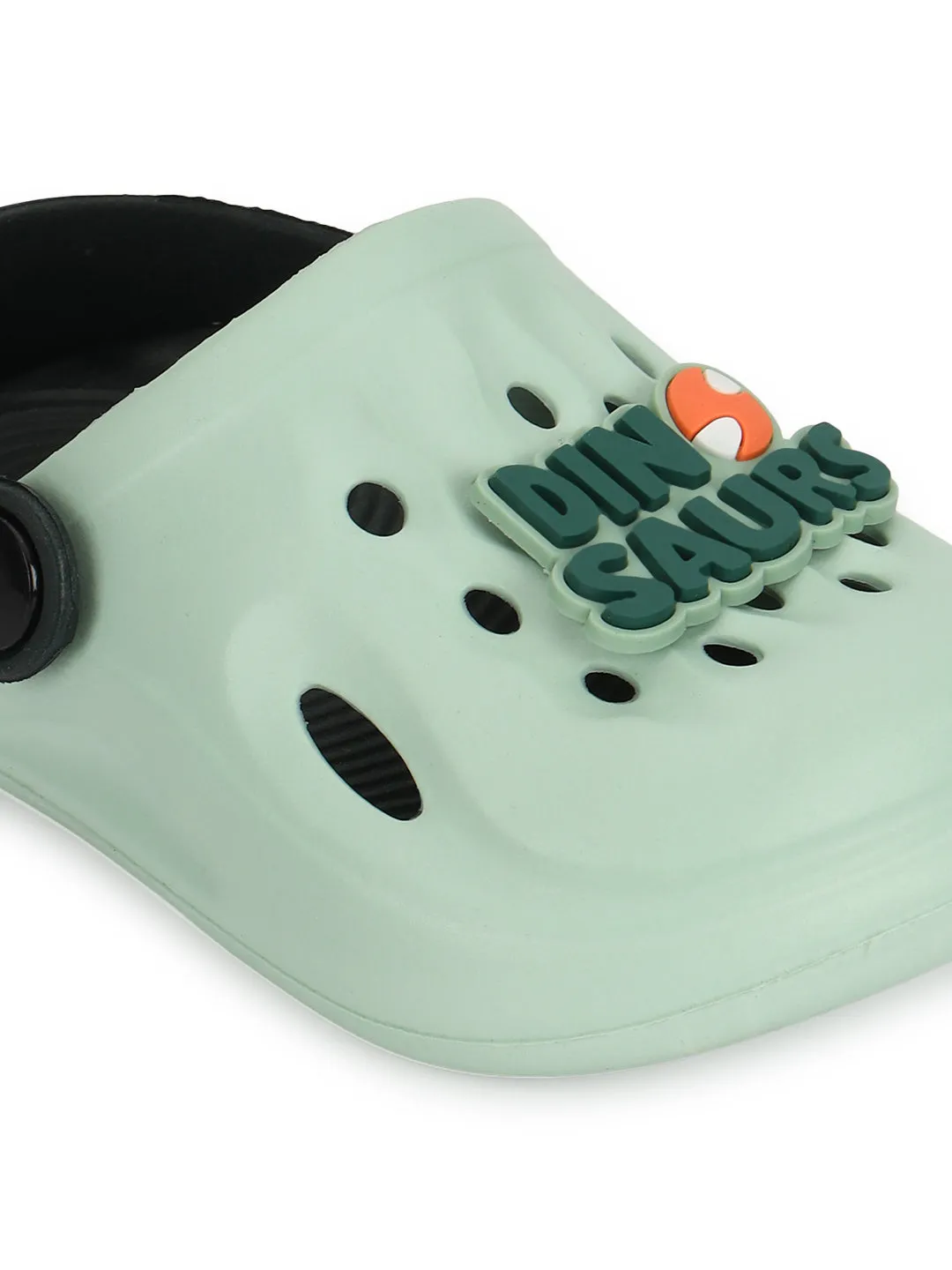 Green Blue Stylish Slip-On Clogs For Kids-Unisex (TC-LCLOG2-GRNBLU)