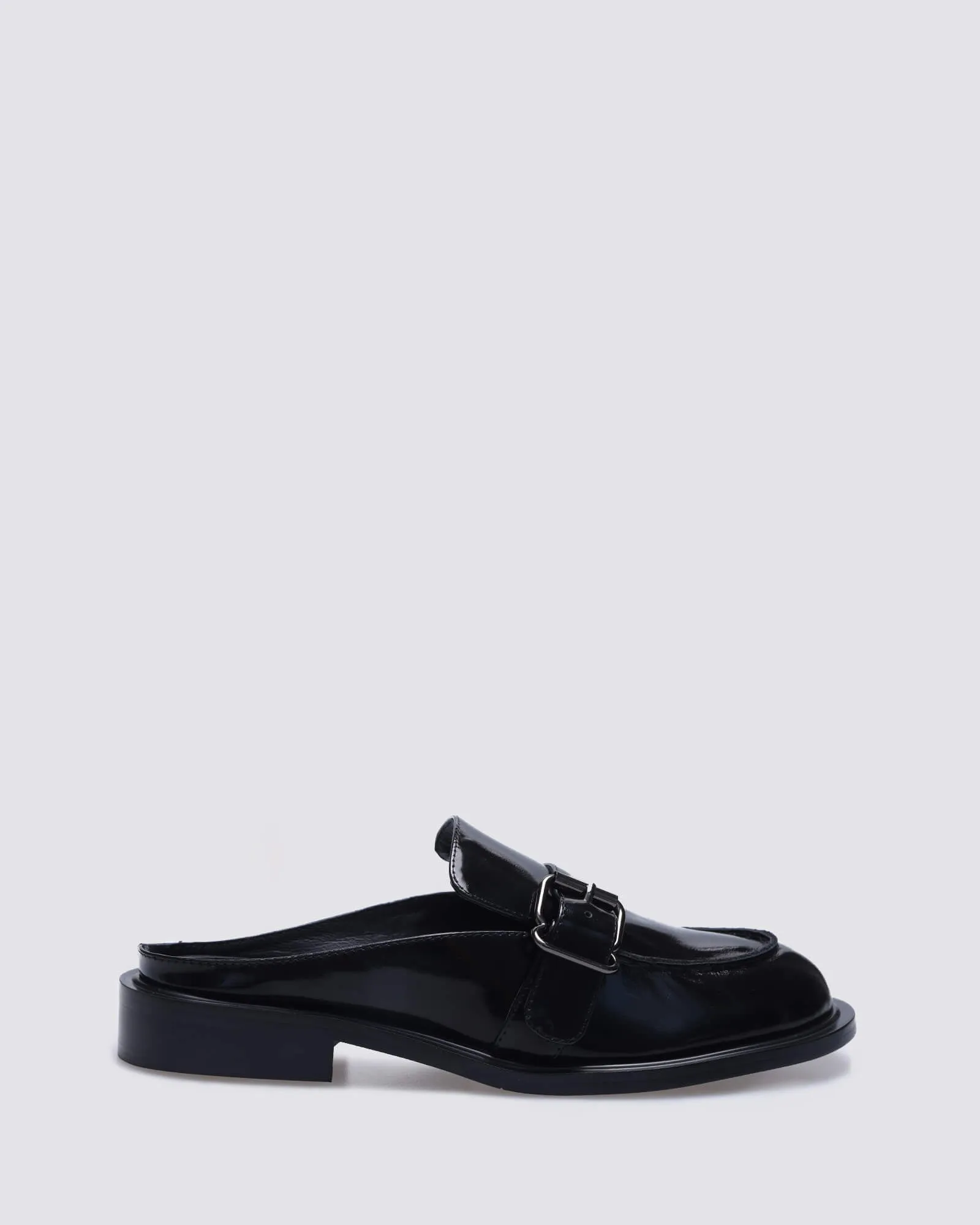 JIMMY SLIDES BLACK OIL LEATHER