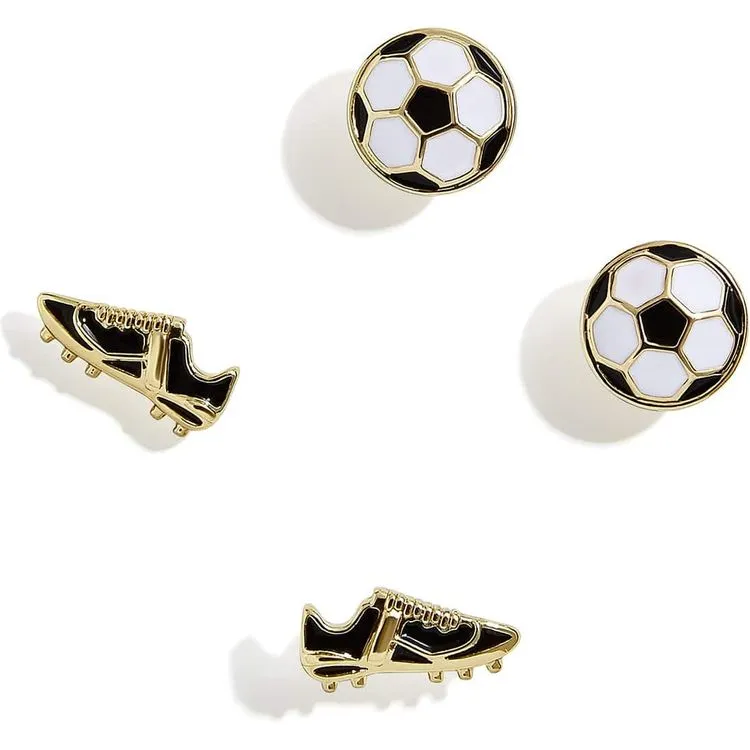 Just For Kicks Soccer Earring Set