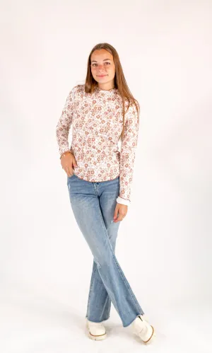 Kicks & Giggles Top・Taupe