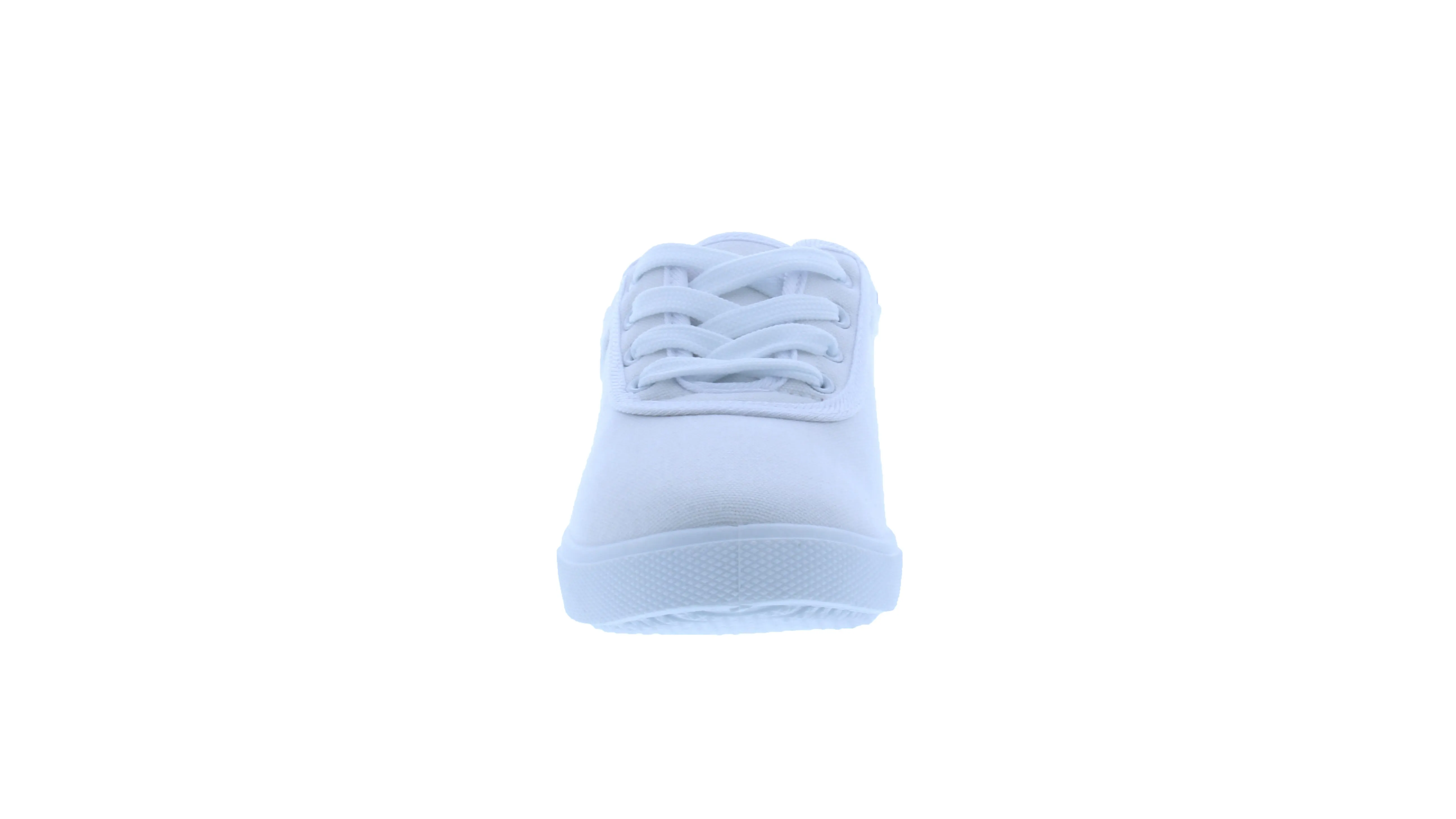Kids Cotton Canvas Lace Up Sneaker