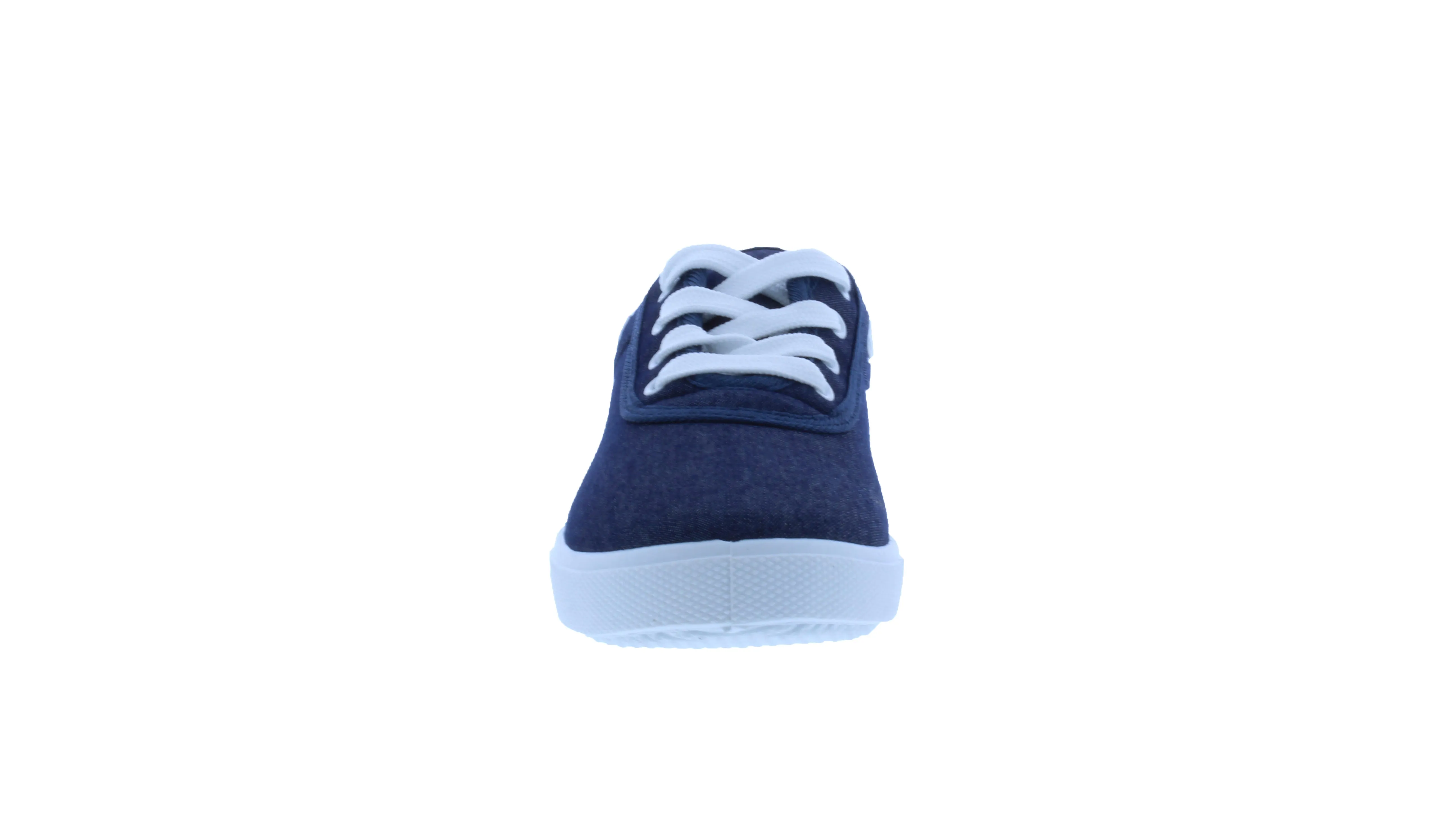 Kids Cotton Canvas Lace Up Sneaker