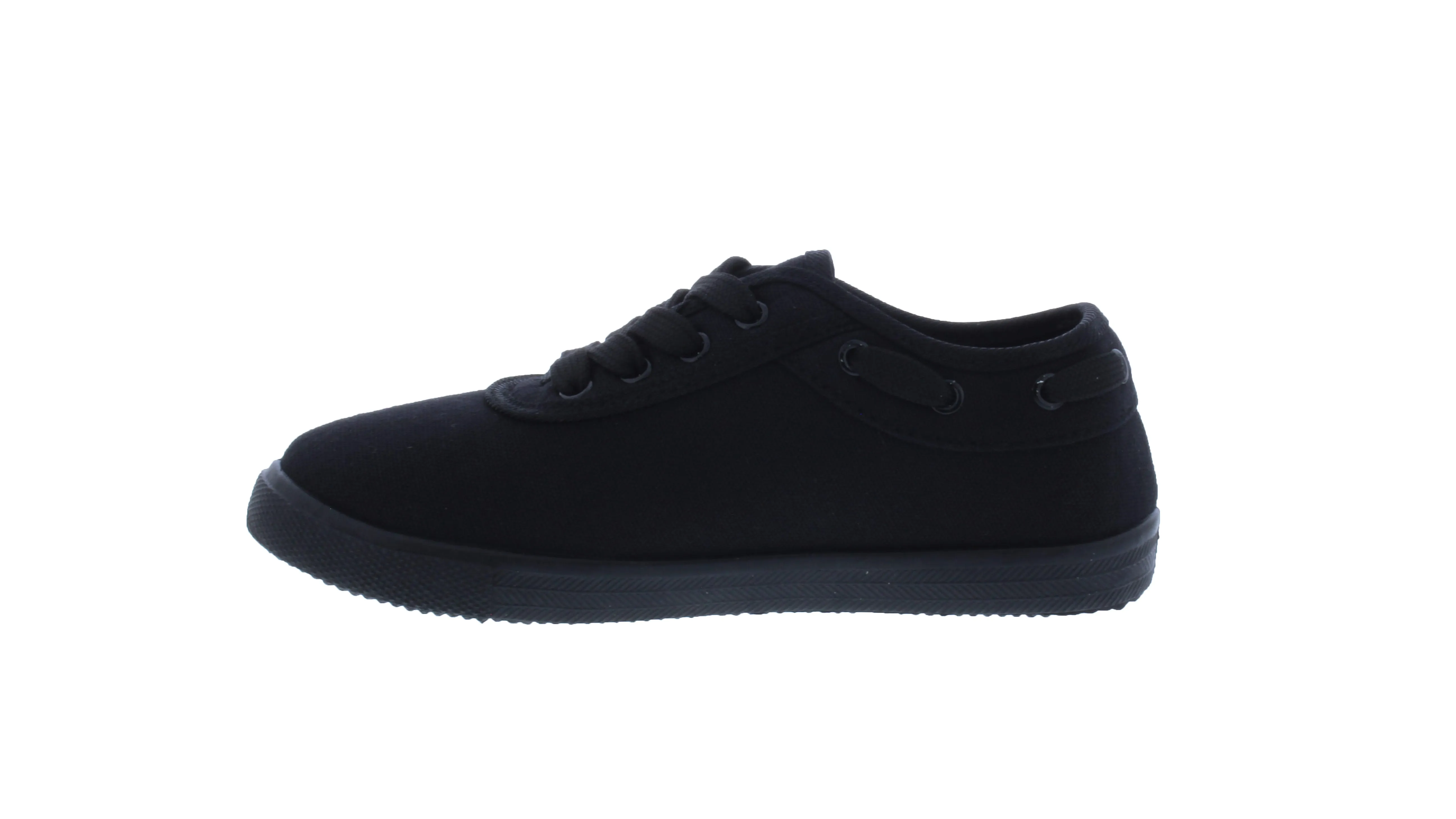 Kids Cotton Canvas Lace Up Sneaker