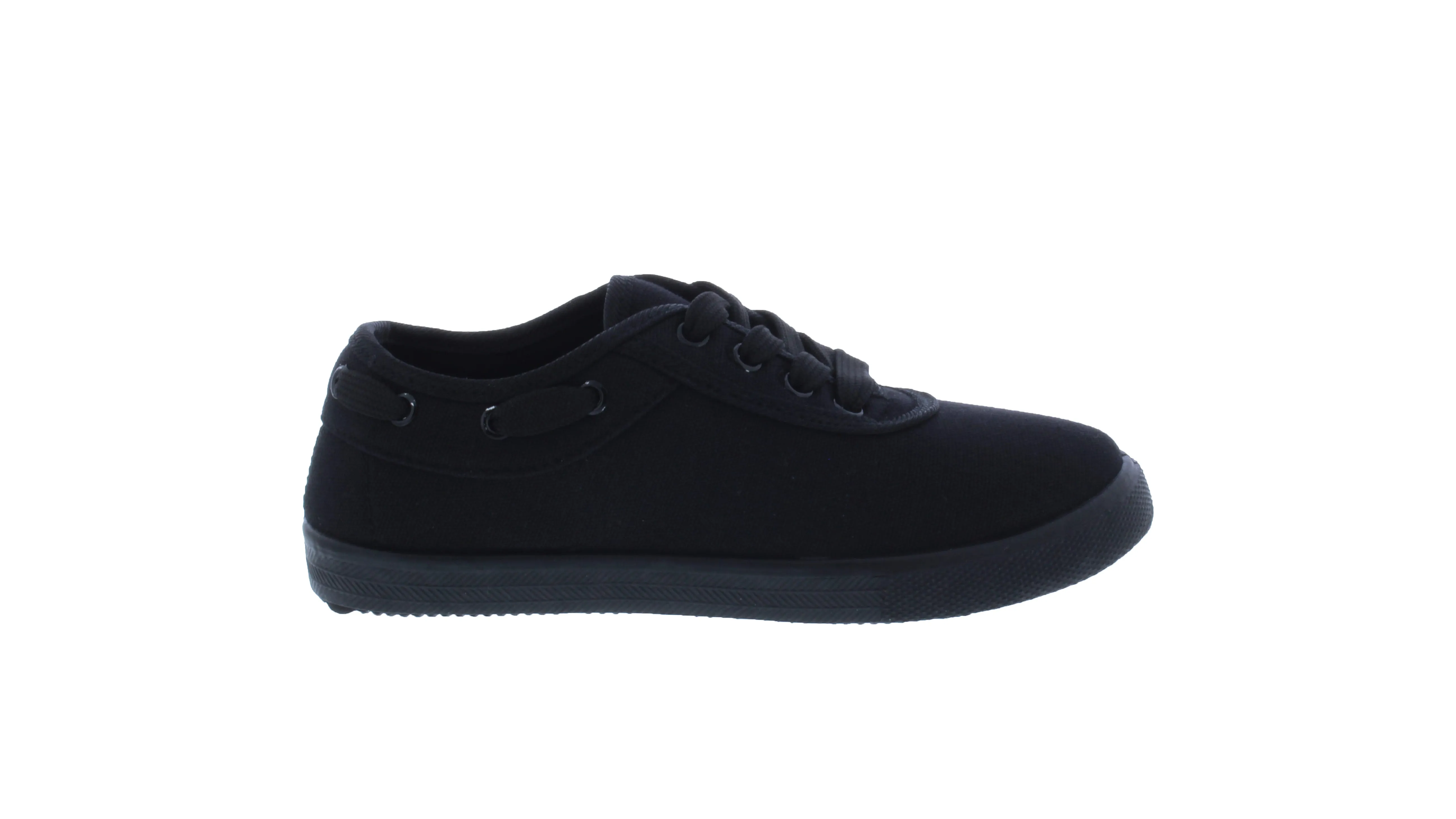 Kids Cotton Canvas Lace Up Sneaker