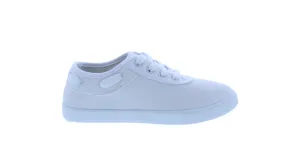 Kids Cotton Canvas Lace Up Sneaker
