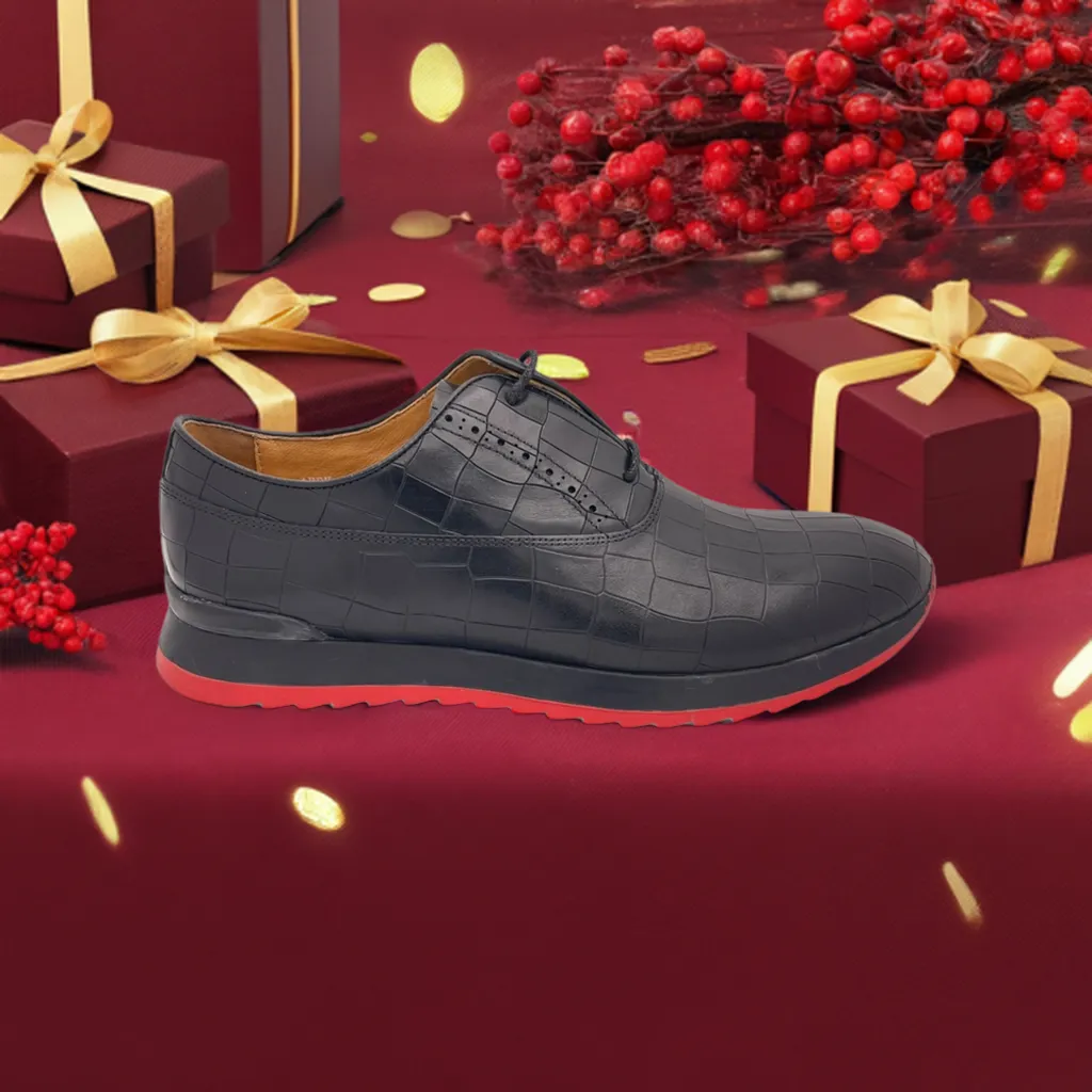 Lace-Up Leather Casual Sneakers