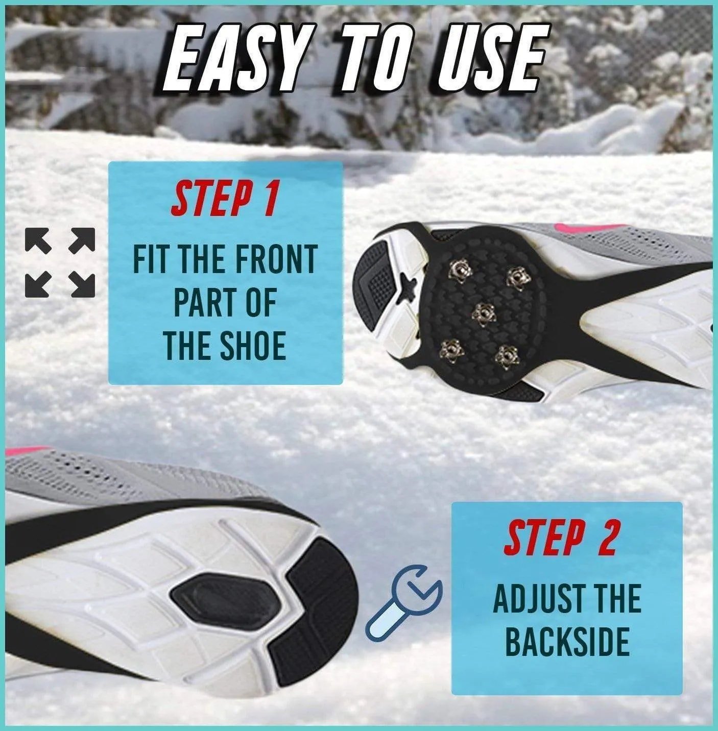 【limited sale Black Friday !!!】Anti-Slip Ice Grippers