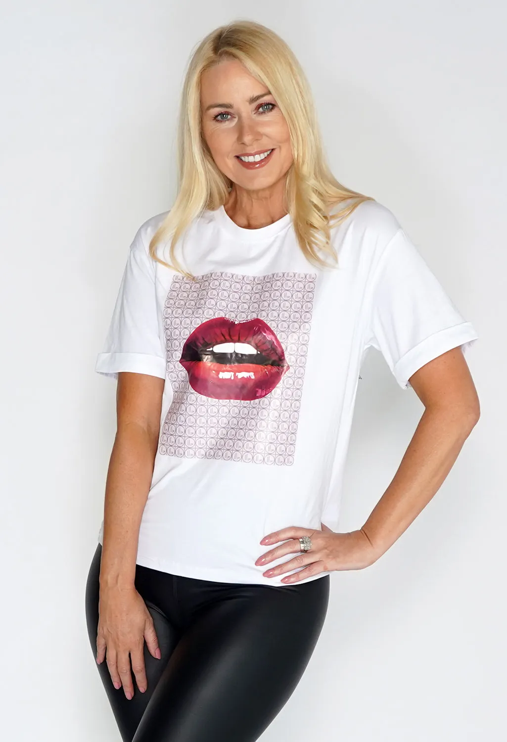 Lips Printed T Shirt