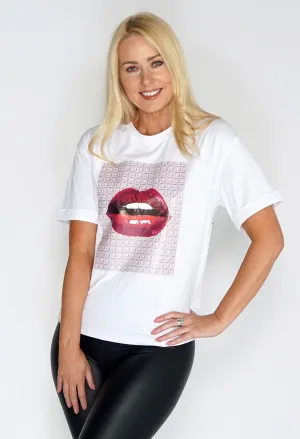 Lips Printed T Shirt